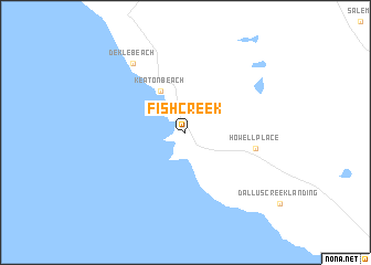 map of Fish Creek