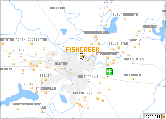 map of Fish Creek