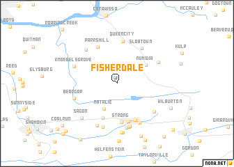 map of Fisherdale