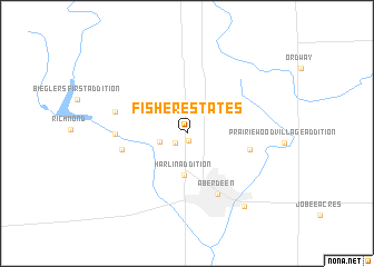 map of Fisher Estates
