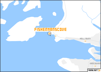 map of Fishermans Cove