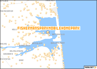 map of Fishermans Park Mobile Home Park