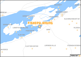 map of Fishers Landing
