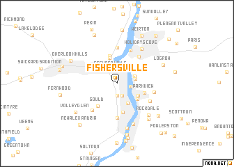 map of Fishersville