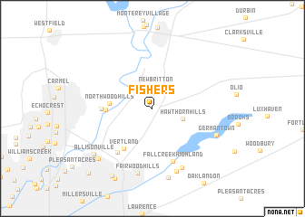 map of Fishers