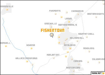 map of Fisher Town