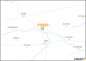 map of Fisher