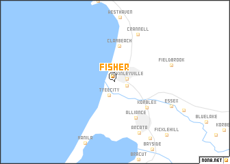 map of Fisher