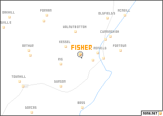 map of Fisher