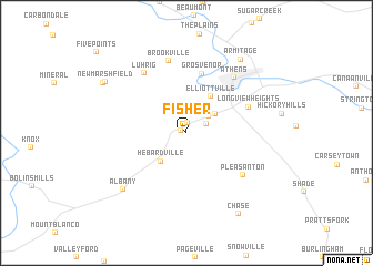 map of Fisher