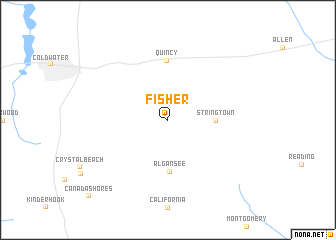 map of Fisher