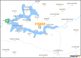 map of Fisher