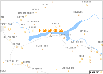 map of Fish Springs