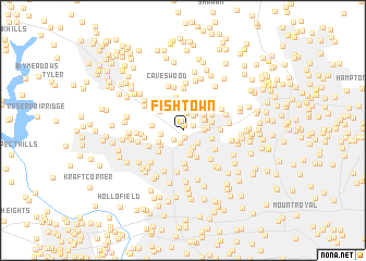 map of Fishtown