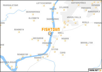 map of Fishtown