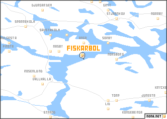 map of Fiskarbol