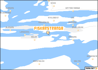 map of Fiskarstranda