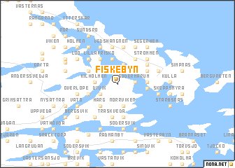 map of Fiskebyn