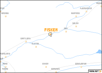 map of Fiskem