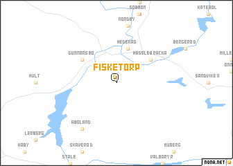 map of Fisketorp