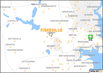 map of Fiskeville