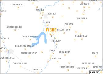 map of Fiske