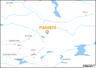 map of Fiskvatn