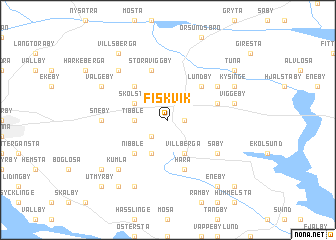 map of Fiskvik