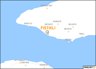 map of Fıstıklı