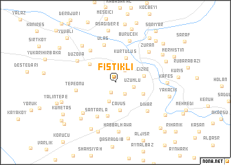 map of Fıstıklı