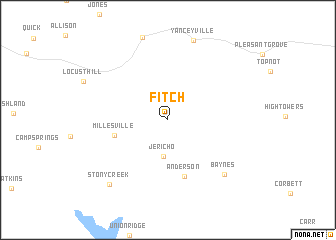 map of Fitch