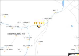 map of Fitero