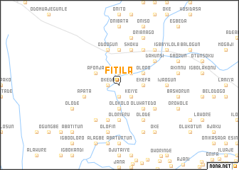 map of Fitila