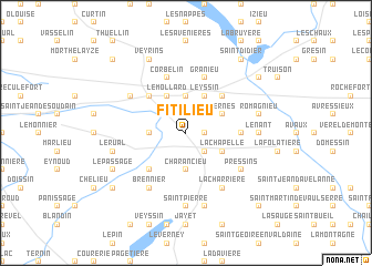 map of Fitilieu