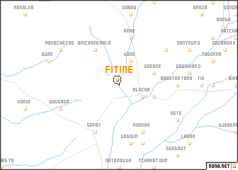 map of Fitiné