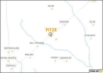 map of Fitze