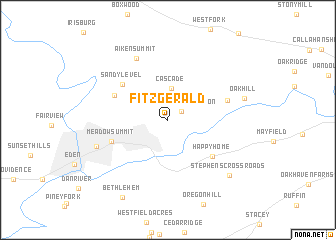 map of Fitzgerald