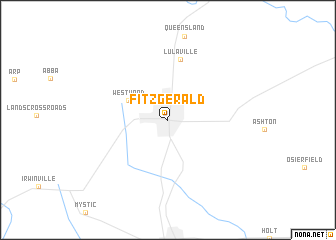 map of Fitzgerald