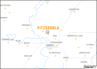 map of Fitzgerald