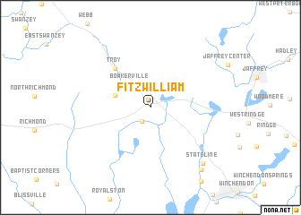 map of Fitzwilliam