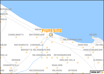 map of Fiumesino