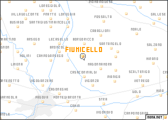 map of Fiumicello