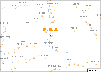 map of Five Block