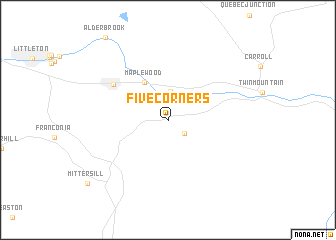 map of Five Corners