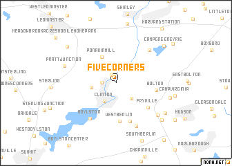 map of Five Corners