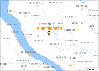map of Five Corners