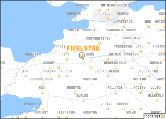 map of Fivelstad