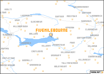 map of Fivemilebourne