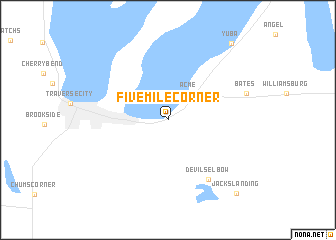 map of Fivemile Corner