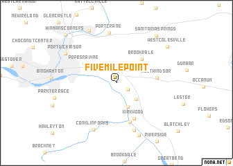 map of Fivemile Point